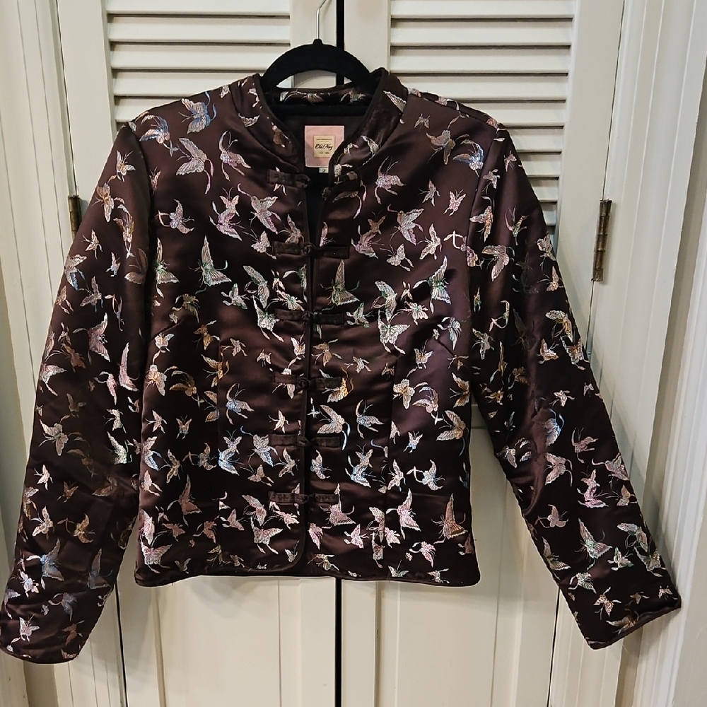 Old Navy Pink Satin Label Jacket